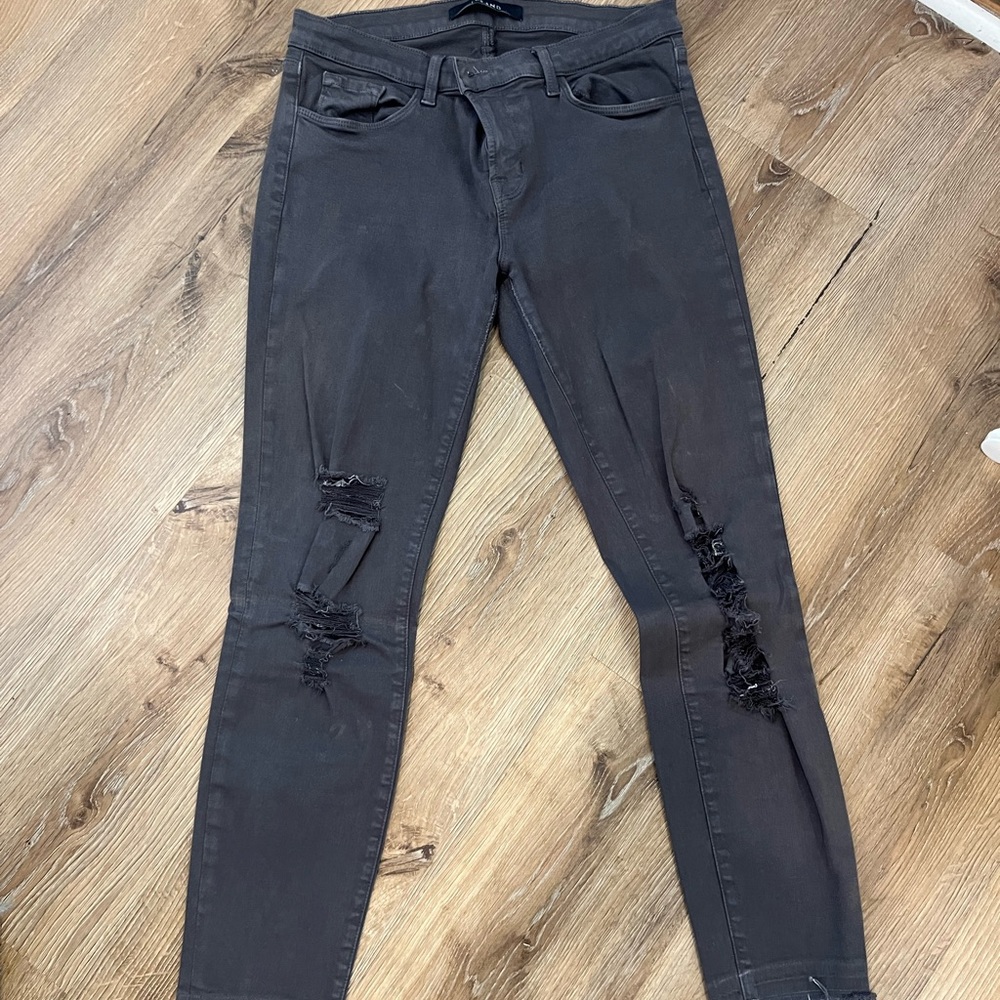 Ripped Grey Jeans